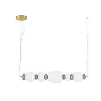 podluzna lampa wiszaca kolorowe koraliki owalne klosze