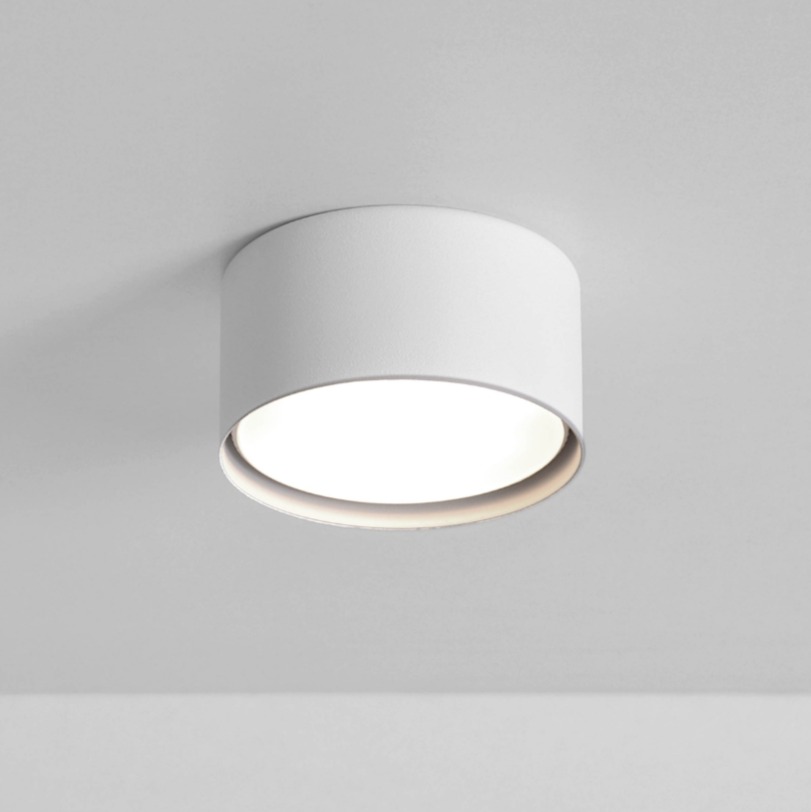 Biały spot natynkowy Horn minimalistyczny 1-punktowy