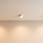 Biały spot natynkowy Horn minimalistyczny - sufitowy