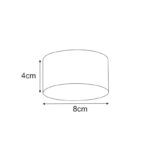 Biały spot natynkowy Horn minimalistyczny - wymiary