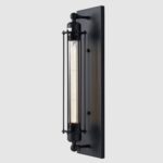 Industrialny kinkiet York - czarny metalowy