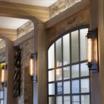 Industrialny kinkiet York - czarny druciany