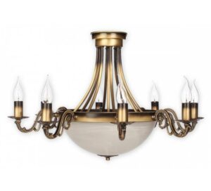Duży klasyczny żyrandol Arkadia Plus 10 – świecznikowe ramiona