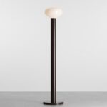 Elegancka lampa podłogowa Flo Mokka 26 - do salonu
