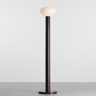 Elegancka lampa podłogowa Flo Mokka 26 - do salonu