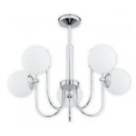 Elegancki żyrandol Ape 5 chrom - do salonu