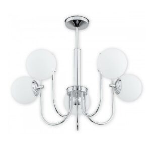 Elegancki żyrandol Ape 5 chrom - do salonu