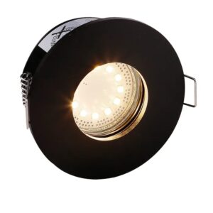 Hermetyczna oprawa stropowa SH-12 do łazienki IP65 - czarny mat