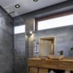 Hermetyczna oprawa stropowa SH-12 do łazienki IP65 - czarny mat - 1