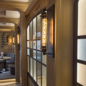 Industrialny kinkiet York - czarny mat