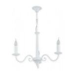 Klasyczny żyrandol Asti 3 biały - 3-punktowy