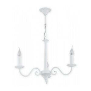 Klasyczny żyrandol Asti 3 biały - 3-punktowy