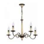 Klasyczny żyrandol Asti 5 patyna do salonu – 5 żarówek