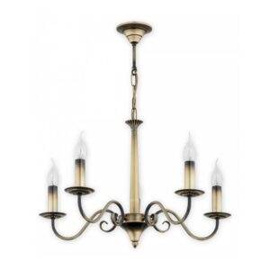 Klasyczny żyrandol Asti 5 patyna do salonu – 5 żarówek