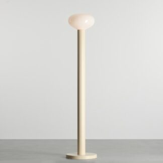 Kremowa lampa stojąca Flo Cream 26 - minimalistyczna