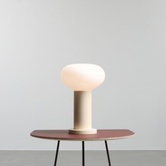 Kremowa lampka stołowa Flo Cream 19 - nowoczesna