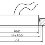 Kwadratowa oprawa schodowa MS-04 do podświetlenia schodów - chrom - 1