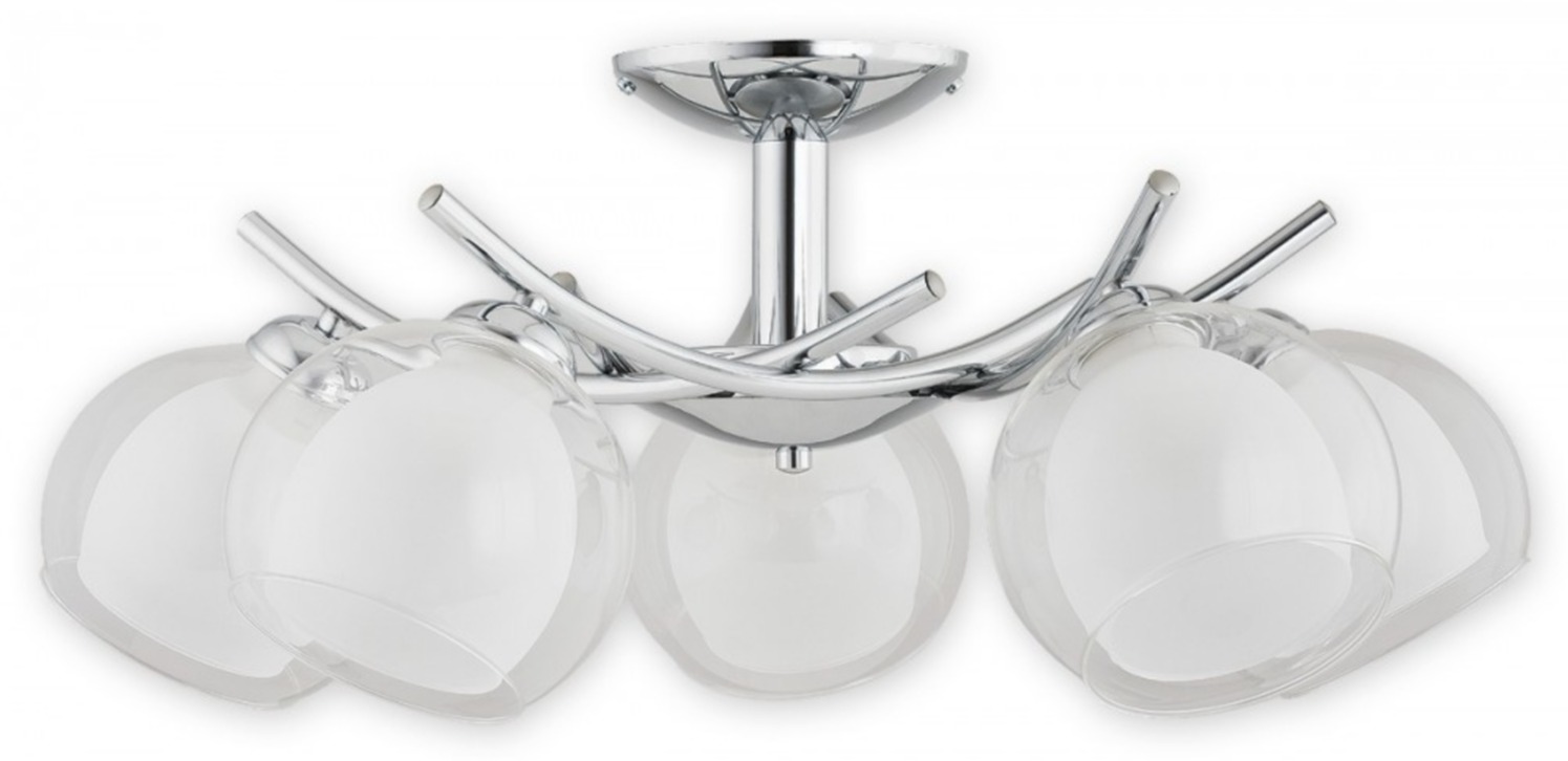 Lampa sufitowa Altea 5 chrom – szklane klosze