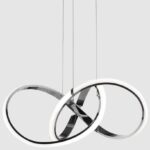 Lampa Tokyo z kloszem LED - srebrna