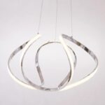 Srebrna nowoczesna lampa wisząca Tokyo - LED