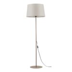 Nowoczesna lampa podłogowa z abażurem trapezowym Maja