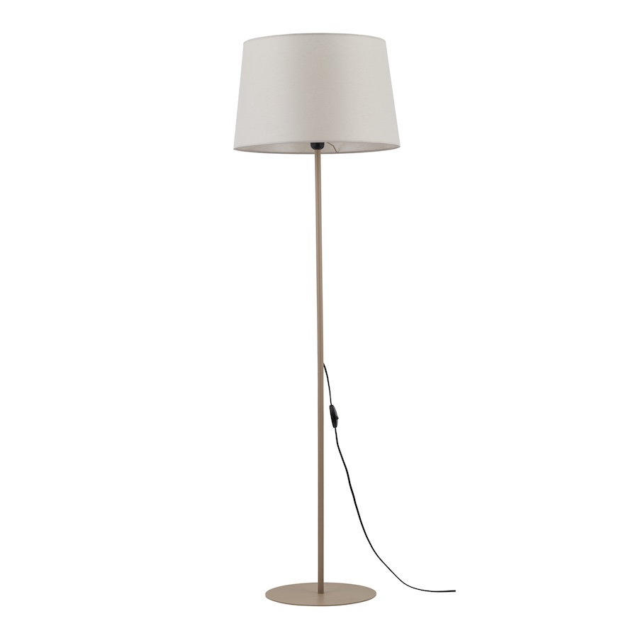 Nowoczesna lampa podłogowa z abażurem trapezowym Maja