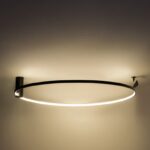 Nowoczesna lampa sufitowa Horik 90 czarna - 4400 lm 40W