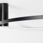 Nowoczesna lampa sufitowa Horik 90 - czarny ring