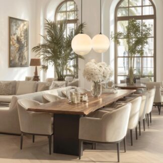 Nowoczesna lampa nad stół Hale – szklany klosz