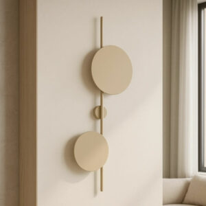 Nowoczesny metalowy kinkiet Talar 40 - beżowy