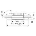 Okrągła oprawa sufitowa Ring do kuchni - rysunek techniczny