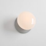 Szary kinkiet Flo Grey 19 - do korytarza