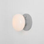 Szary kinkiet Flo Grey 19 - minimalistyczny