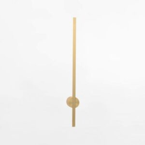 Złoty kinkiet Troy 60 LED do salonu - metalowy