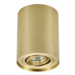 Złoty spot sufitowy Rondoo - regulowany kierunek światła