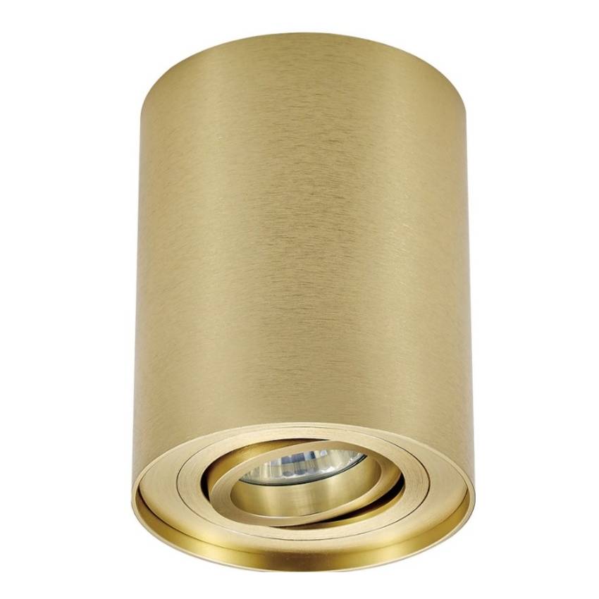 Złoty spot sufitowy Rondoo - regulowany kierunek światła