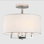 Nowoczesny plafon Lille - elegancki biały abażur