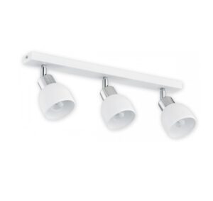 3-punktowa lampa sufitowa Feniks 3 - biało-srebrna