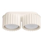 Beżowa podwójna lampa sufitowa Aura 2 - Sollux Lighting