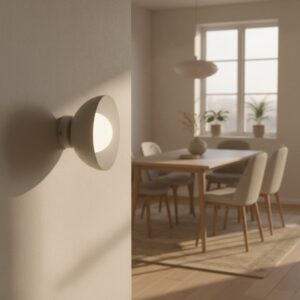 Beżowy kinkiet / plafon Bibi - dekoracyjna kopuła