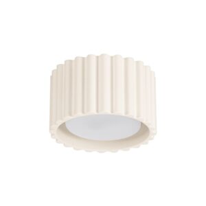 Beżowy minimalistyczny spot sufitowy Aura - aluminiowy