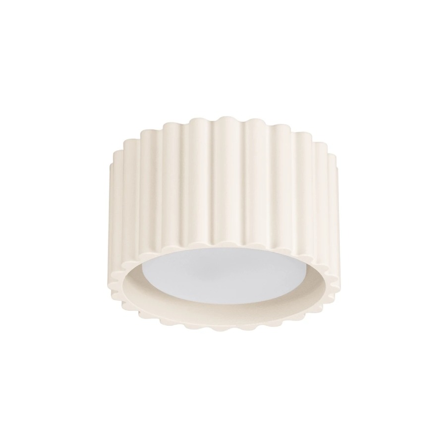 Beżowy minimalistyczny spot sufitowy Aura - aluminiowy