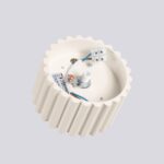 Beżowy minimalistyczny spot sufitowy Aura10 - ryflowany