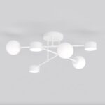 Biała lampa sufitowa Holon 6