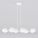 Biała lampa wisząca Boom 6 - kulki