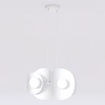 Biała lampa wisząca Elementi 4 - kule