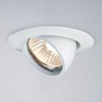 Białe oczko sufitowe wpuszczane Hightec - regulowane