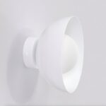 Biały plafon kinkietowy Bibi - kopuła