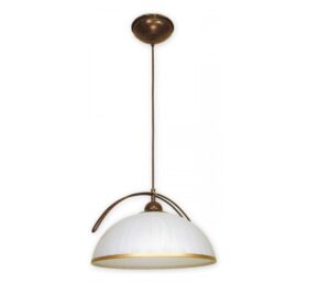 Brązowa lampa wisząca w stylu klasycznym Flex - szkło