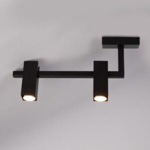 Czarna lampa sufitowa Top 2 - do salonu